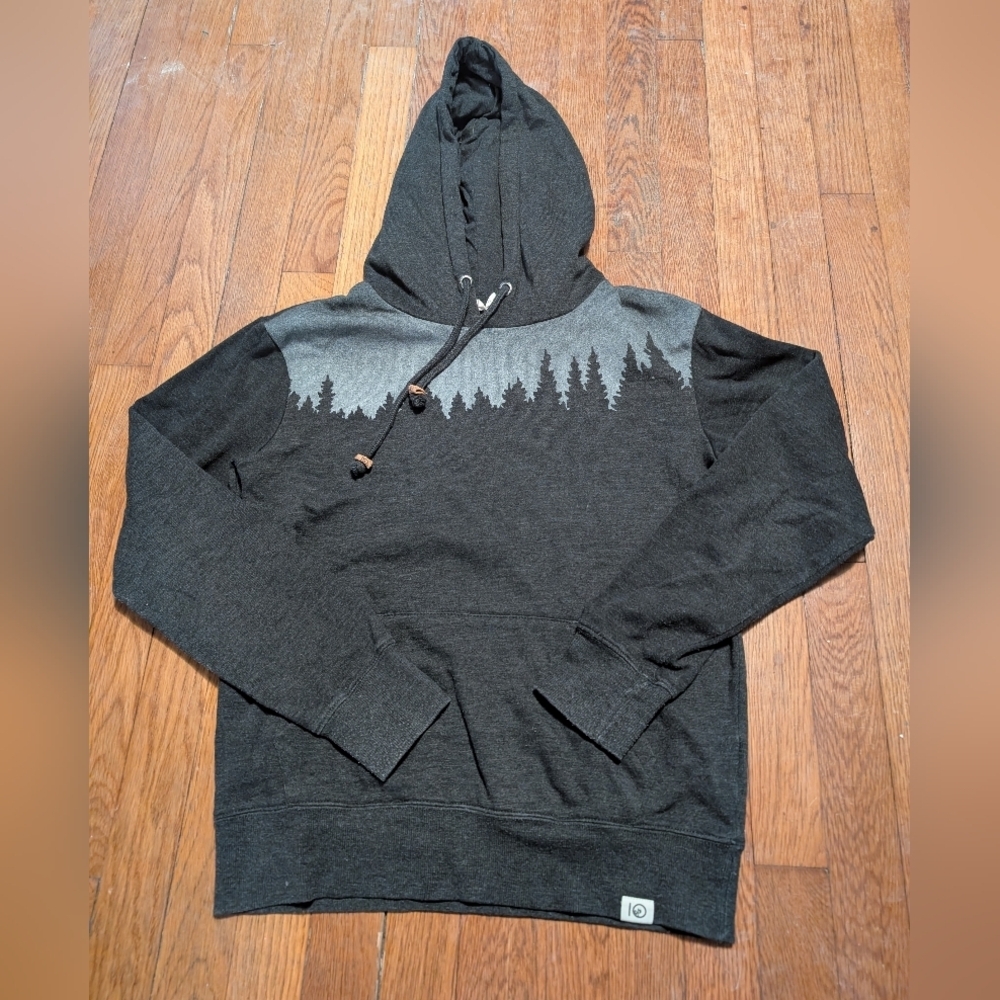 tentree Juniper Charcoal Hoodie, Men's Small